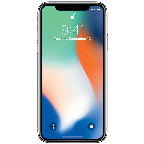 Mobile Phones : Apple iPhone X 256GB Silver (Excellent Grade)